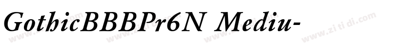 GothicBBBPr6N Mediu字体转换